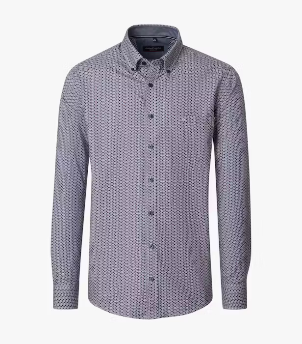 Camasa bumbac barbati CASA MODA CasualFit  multicolor hexagoane [1]
