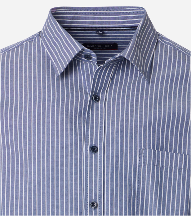Camasa bumbac oxford barbati CASA MODA CasualFit dungulite albastru [3]