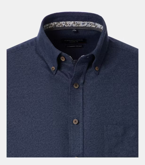 Camasa bumbac barbati CASA MODA CasualFit bluemarin [3]