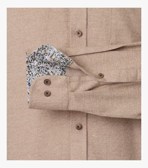 Camasa bumbac barbati CASA MODA CasualFit bej [4]