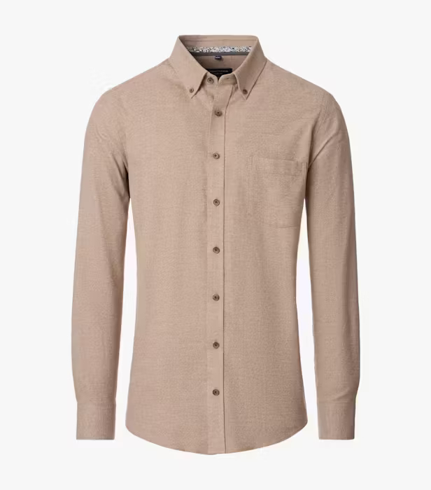 Camasa bumbac barbati CASA MODA CasualFit bej [1]