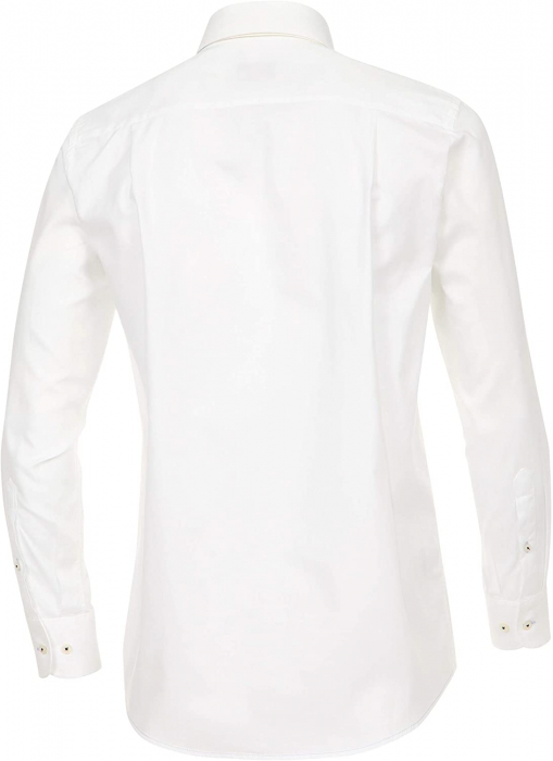 Camasa bumbac barbati CASA MODA ComfortFit uni alba [2]