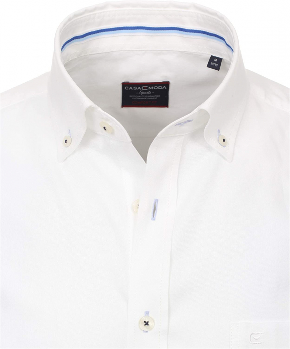 Camasa bumbac barbati CASA MODA ComfortFit uni alba [3]