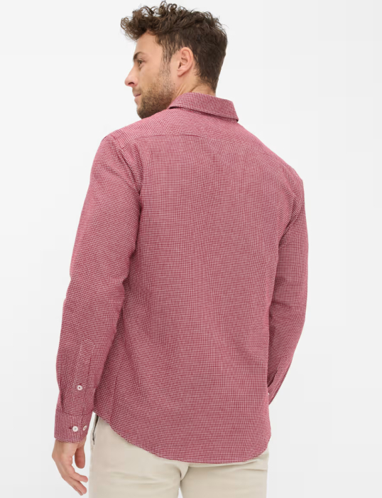 Camasa flanel bumbac barbati BRAX DANIEL C  rosu patratele [3]