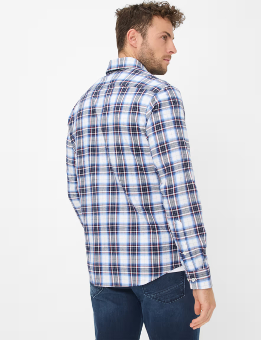 Camasa flanel bumbac barbati BRAX DANIEL C bleumarin carouri [4]