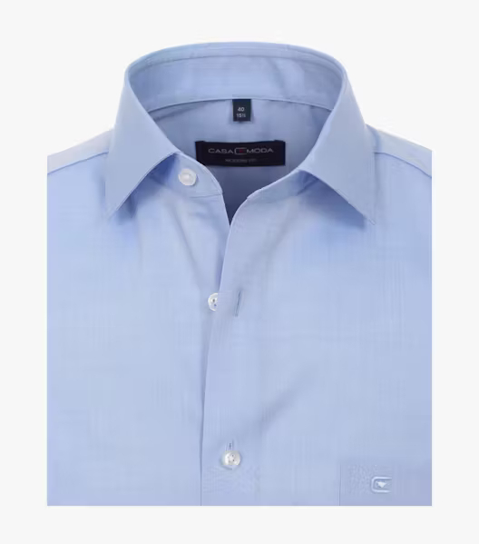 Camasa maneca scurta bumbac barbati CASA MODA 008530 ModernFit bleu [3]