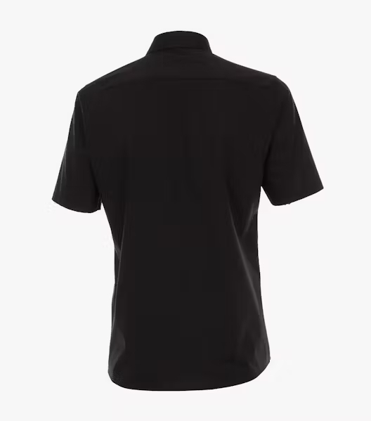 Camasa maneca scurta bumbac barbati CASA MODA 008530 ModernFit negru [2]