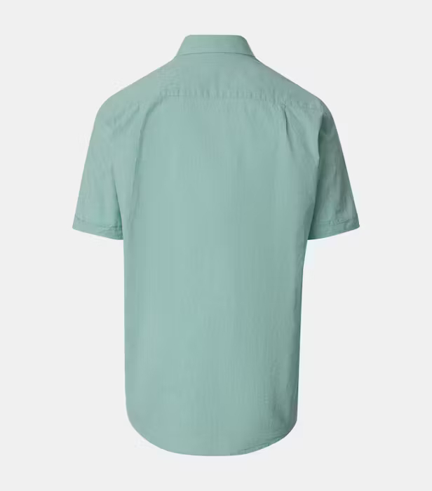 Camasa bumbac/in maneca scurta barbati CASA MODA verde deschis [2]