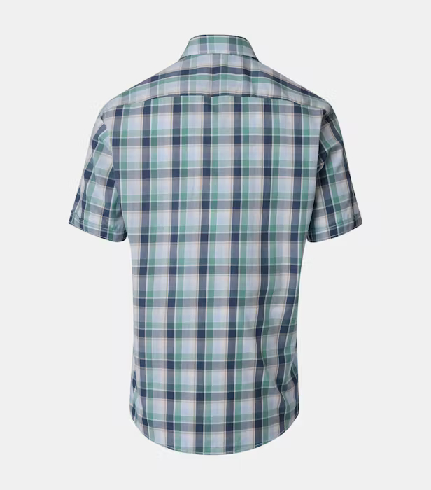 Camasa maneca scurta barbati CASA MODA verde carouri [2]