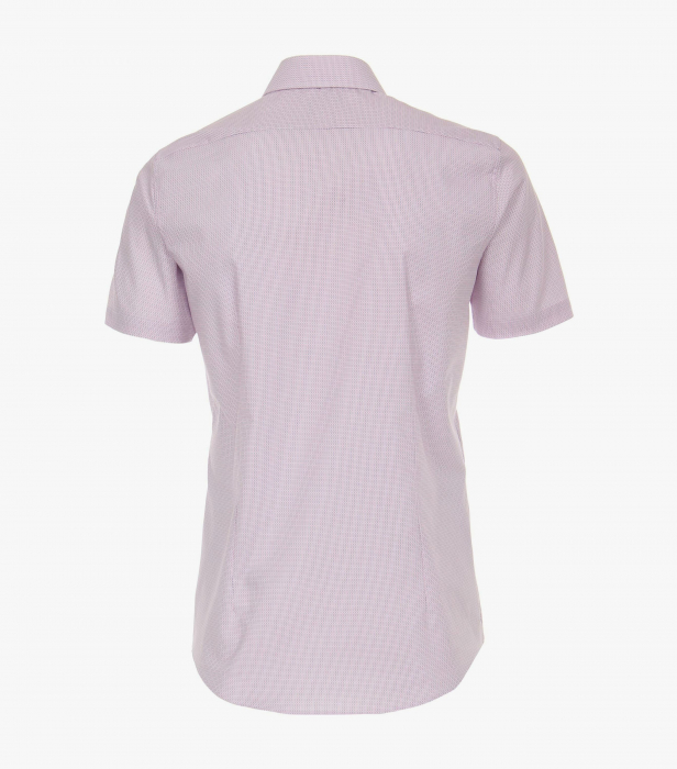 Camasa bumbac barbati maneca scurta VENTI Body Fit dungulite roz [2]