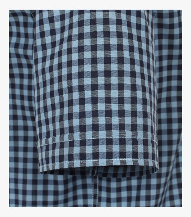 Camasa maneca scurta bumbac barbati CASA MODA CasualFit albastru carouri [4]