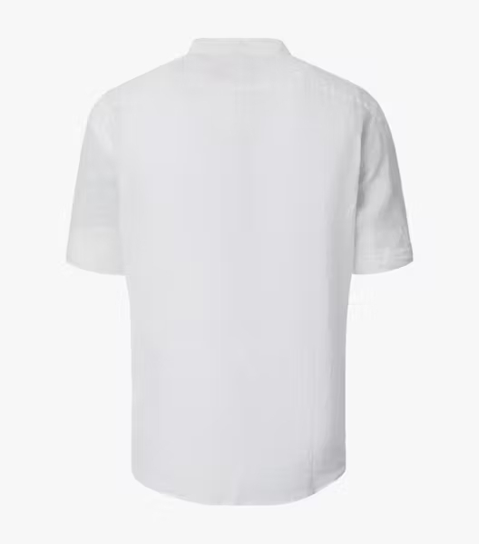 Camasa tunica in maneca scurta barbati CASA MODA CasualFit alb [2]