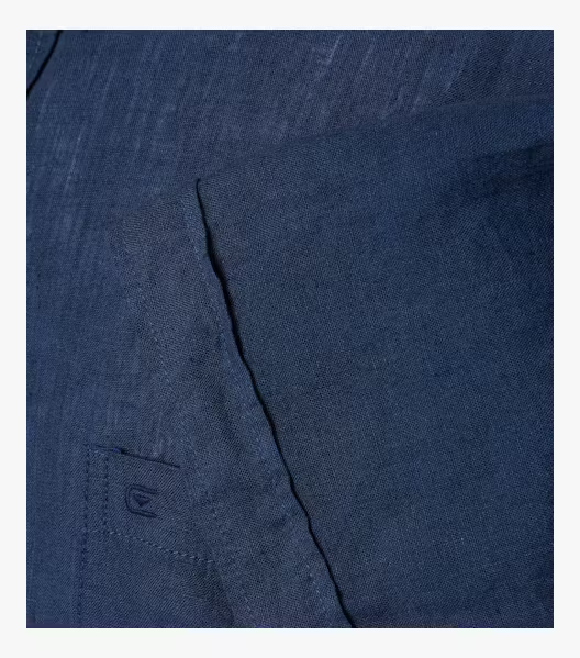 Camasa tunica in maneca scurta barbati CASA MODA CasualFit bleumarin [4]