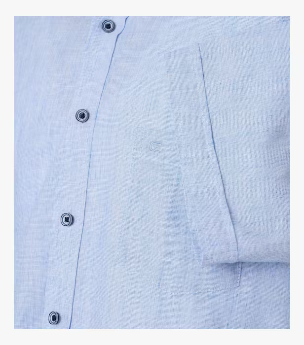 Camasa maneca scurta in/bumbac barbati CASA MODA CasualFit bleu [4]
