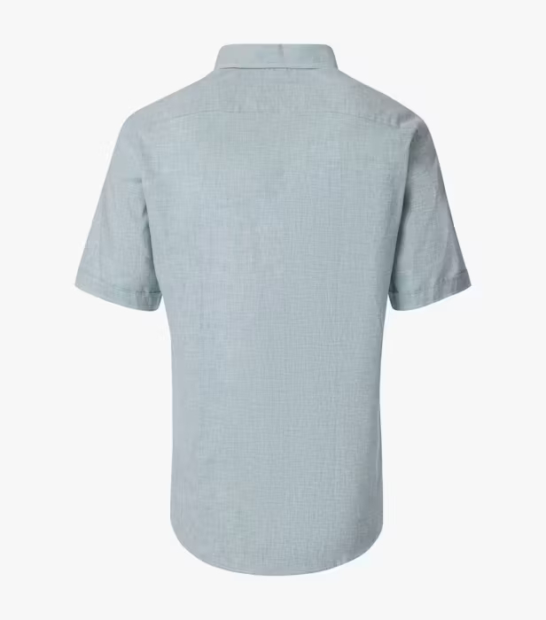 Camasa maneca scurta in/bumbac barbati CASA MODA CasualFit verde deschis [2]