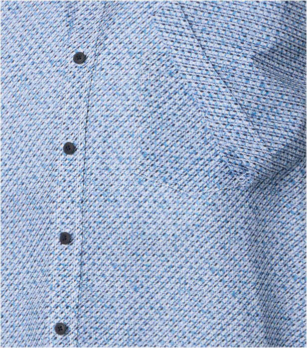 Camasa maneca scurta batbati CASA MODA CasualFit albastru cerculete [4]