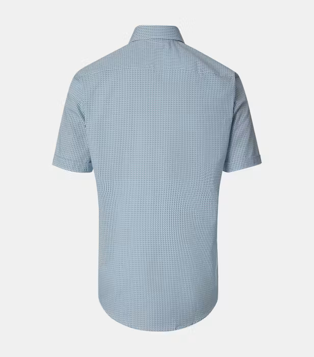 Camasa bumbac barbati CASA MODA CasualFit albastru geometric [2]