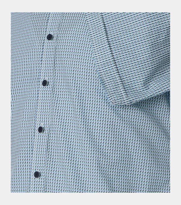 Camasa bumbac barbati CASA MODA CasualFit albastru geometric [4]