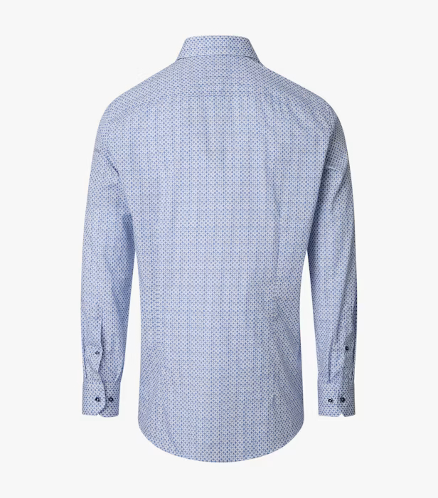 Camasa bumbac barbati VENTI ComfortFit albastru rombulete [3]