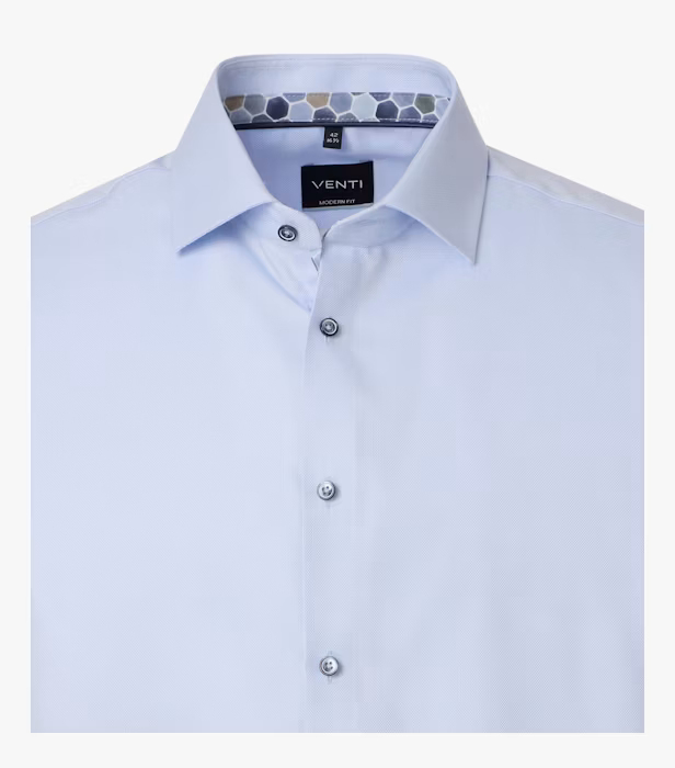 Camasa bumbac oxford barbati VENTI ModernFit bleu [2]