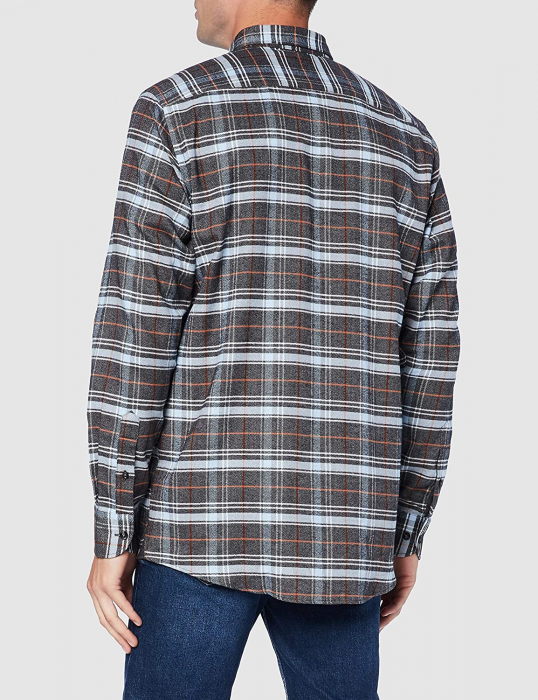 Camasa flanel bumbac DANIEL HECHTER Regular Fit gri carouri [3]