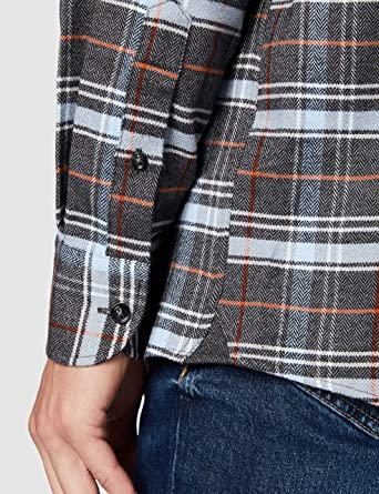 Camasa flanel bumbac DANIEL HECHTER Regular Fit gri carouri [5]