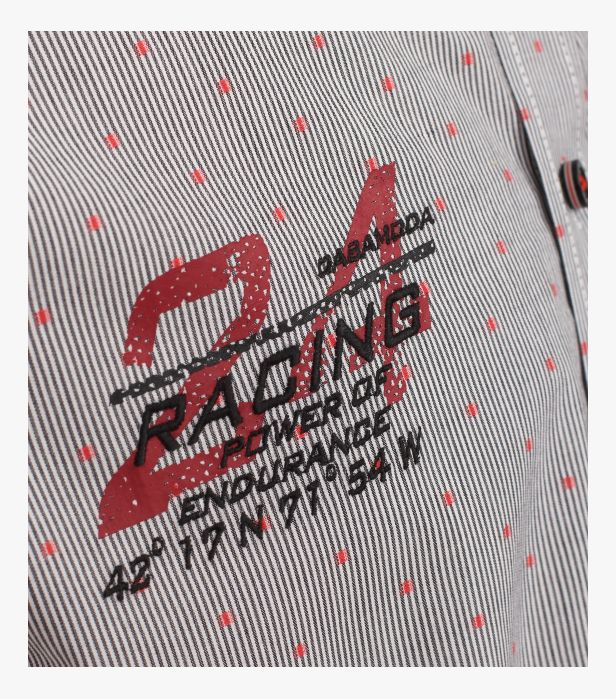 Camasa barbati CASA MODA Racing CasualFit gri dungulite [6]