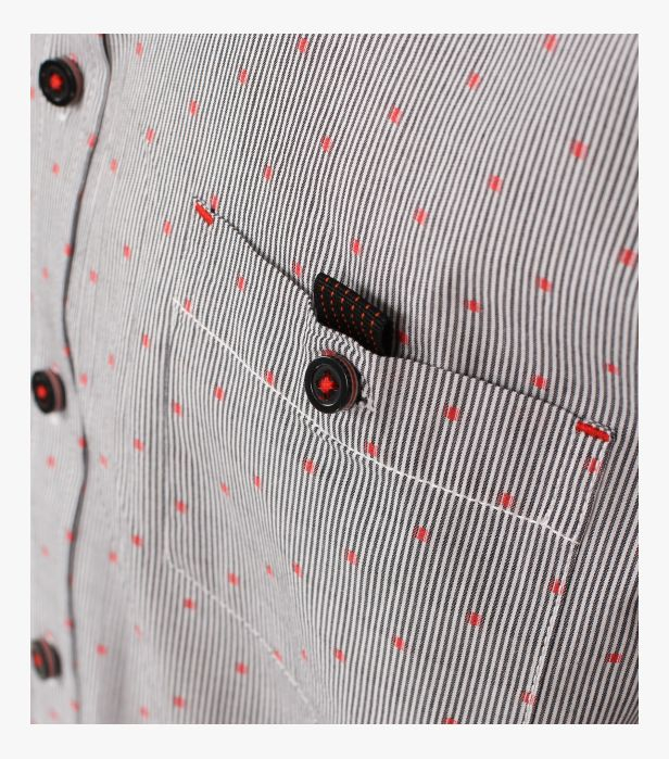 Camasa barbati CASA MODA Racing CasualFit gri dungulite [5]