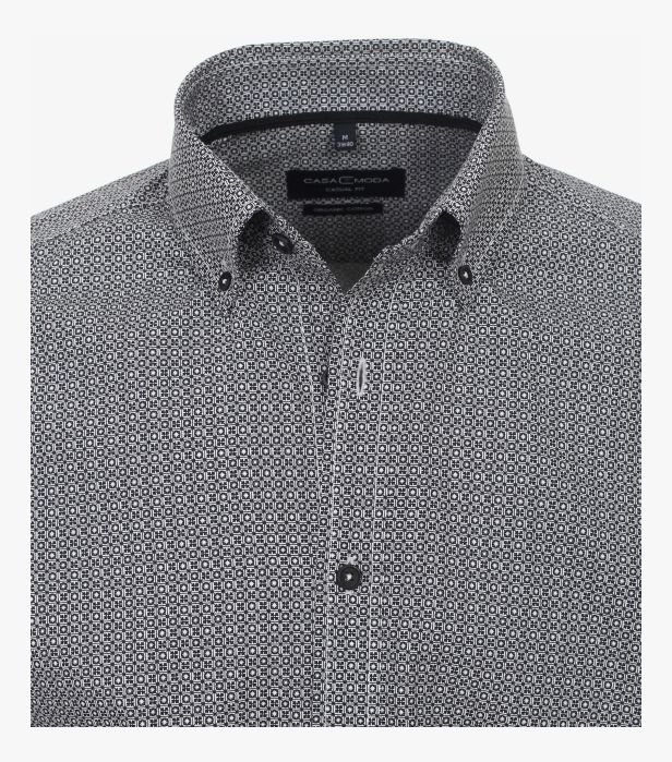Camasa bumbac barbati CASA MODA Green CasualFit albastru print [3]