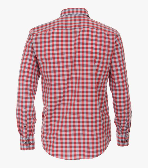 Camasa bumbac CASA MODA Racing CasualFit rosu carouri [2]