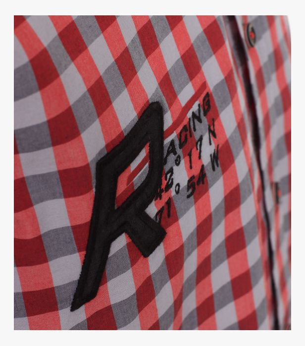 Camasa bumbac CASA MODA Racing CasualFit rosu carouri [6]