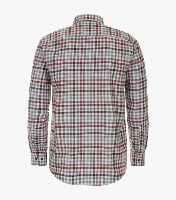 Camasa bumbac barbati CASA MODA CasualFit patratele rosu/verde/bleu [3]