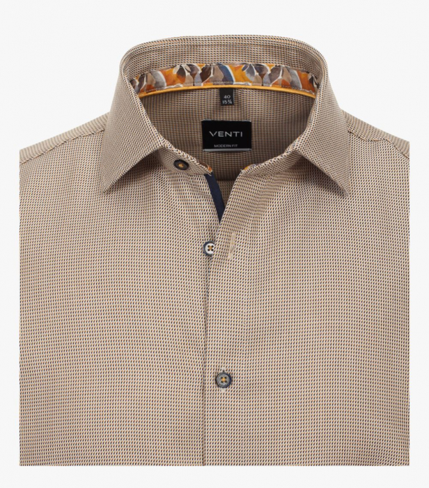 Camasa bumbac barbati VENTI ModernFit galben [3]