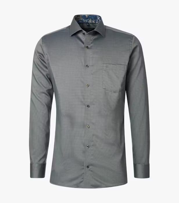 Camasa bumbac barbati CASA MODA ModernFit verde inchis [1]
