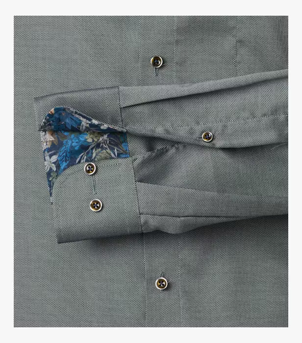 Camasa bumbac barbati CASA MODA ModernFit verde inchis [4]