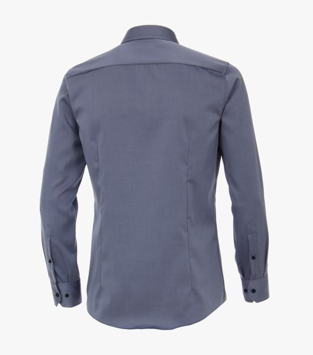 Camasa bumbac barbati VENTI uni Modern Fit bleumarin [3]