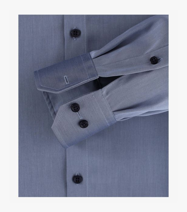Camasa bumbac barbati VENTI uni Modern Fit bleumarin [4]