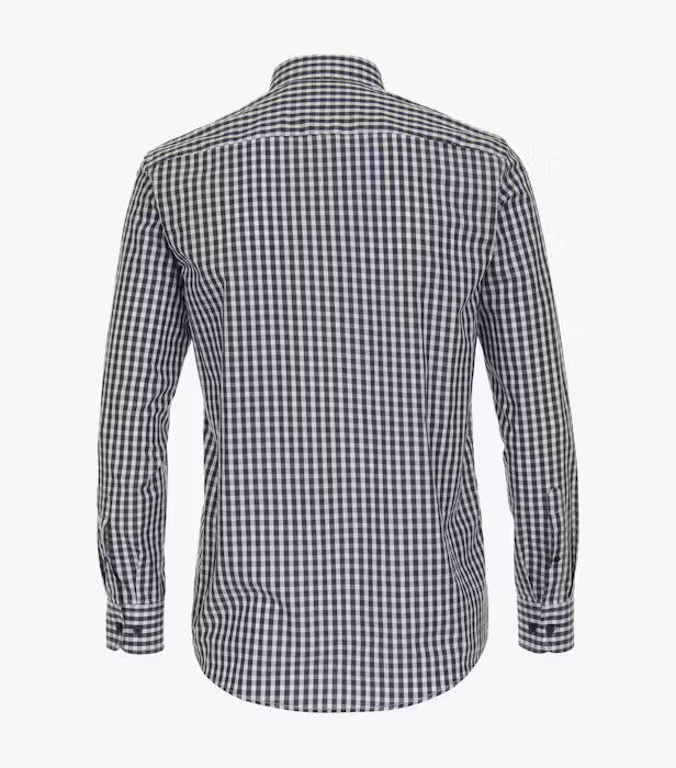 Camasa bumbac CASA MODA barbati Casual patratele albastru [3]
