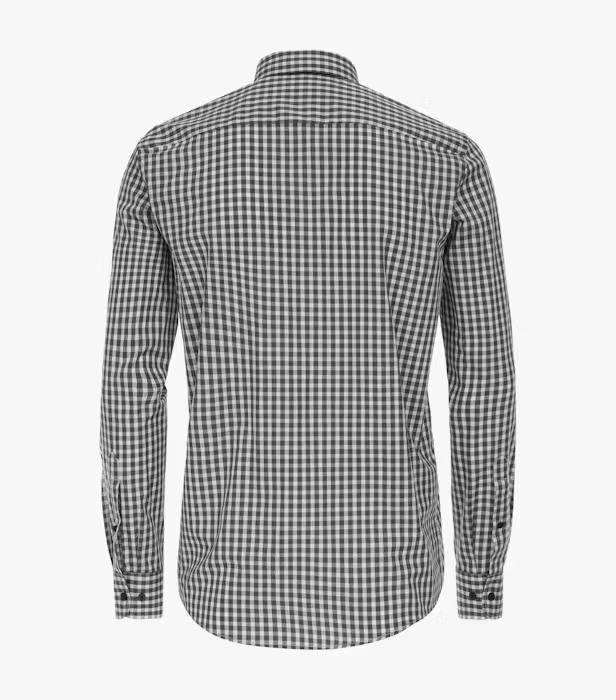Camasa bumbac CASA MODA barbati Casual patratele verde [3]