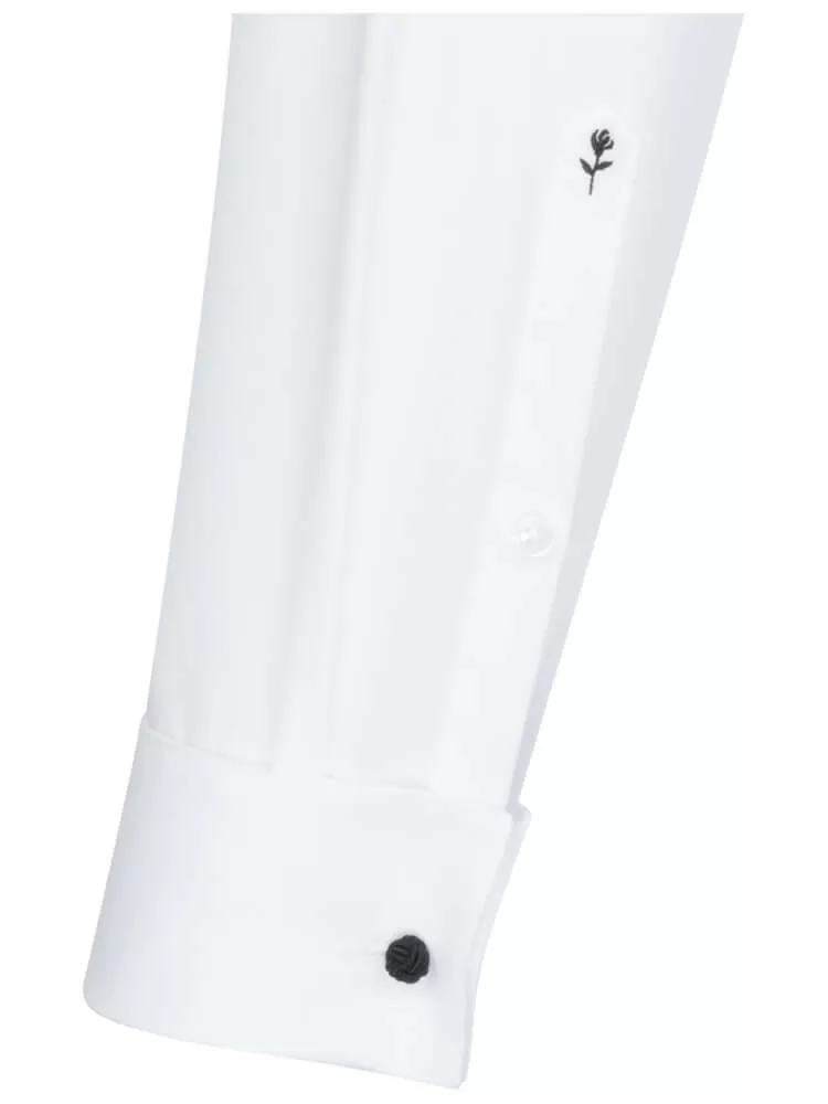 Camasa ceremonie bumbac satinat barbati SEIDENSTICKER 850274 slim alb [3]