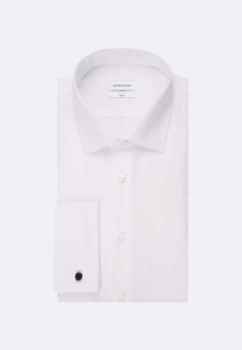 Camasa ceremonie bumbac NON IRON barbati SEIDENSTICKER Slim alb [5]