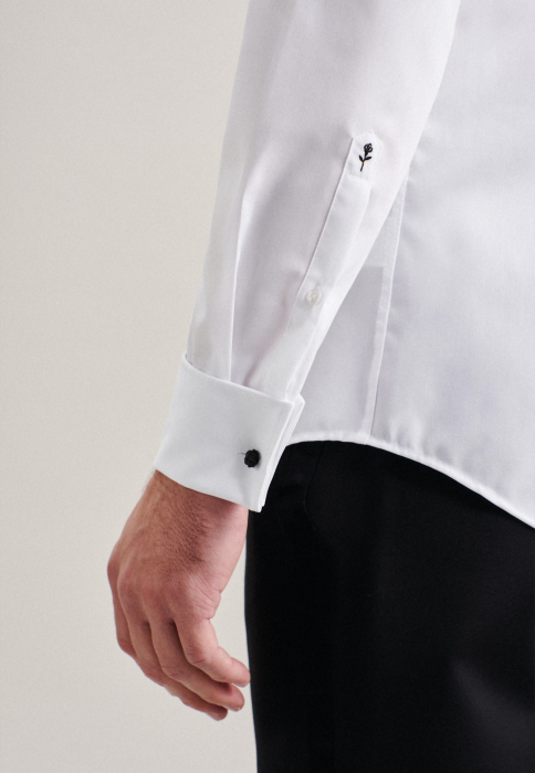Camasa ceremonie bumbac NON IRON barbati SEIDENSTICKER Slim alb [4]
