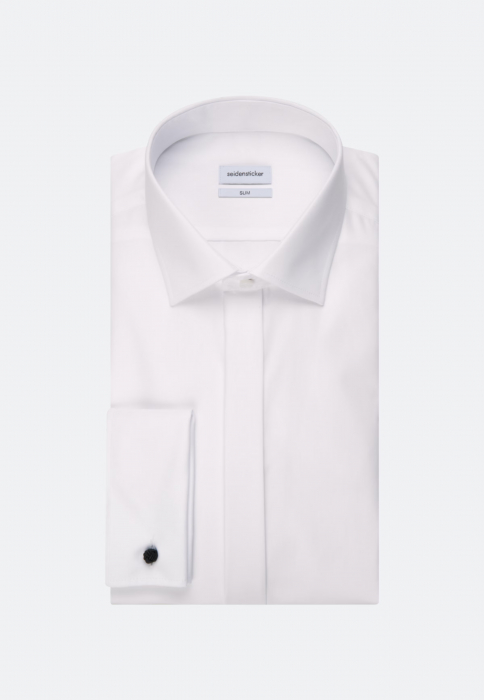 Camasa ceremonie bumbac NON IRON barbati SEIDENSTICKER Slim alb [5]