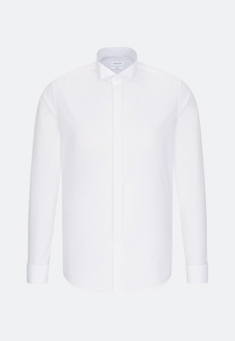 Camasa ceremonie NON IRON bumbac SEIDENSTICKER Slim pentru papion alb [3]