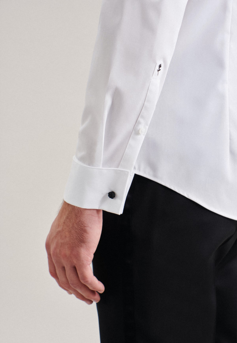 Camasa ceremonie NON IRON bumbac SEIDENSTICKER Slim pentru papion alb [5]