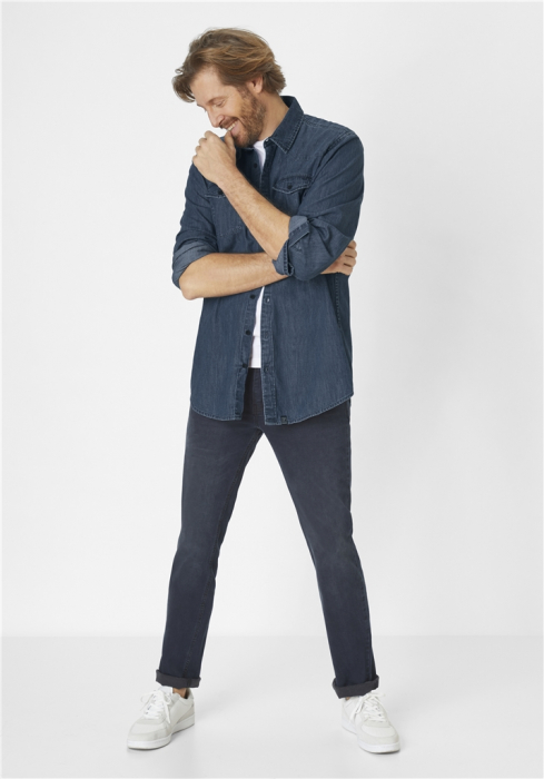 Camasa denim subtire barbati 331867179 4540 PADDOCK'S bleumarin [5]