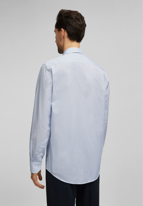 Camasa bumbac barbati HECHTER Shape bleu stelute bleumarin [2]