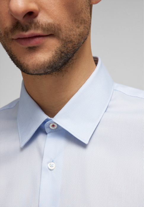 Camasa bumbac structurat oxford barbati HECHTER Modern bleu [3]