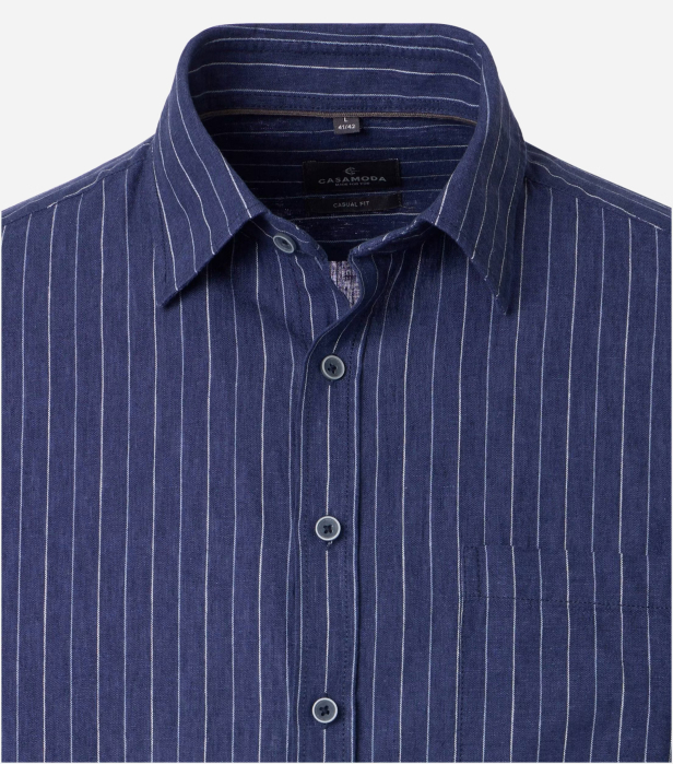 Camasa in/bumbac barbati CASA MODA CasualFit albastru dungi [3]