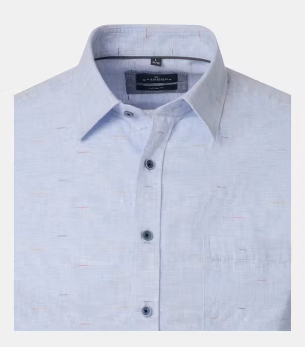 Camasa in/bumbac barbati CASA MODA CasualFit bleu [3]